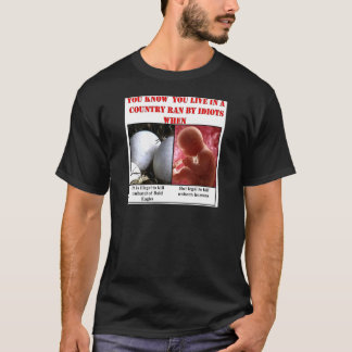 YOU KNOW YOU LIVE IN A COUNTRY RAN BY IDIOTS WHEN T-Shirt