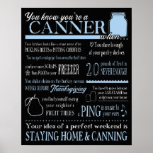 You know You're A Canner When...Funny Canning Gift
