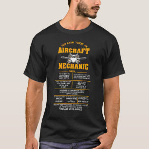 You Know Youre An Aircraft Mechanic When Aviation  T-Shirt