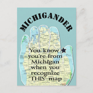 You Know You're From Michigan When Postcard