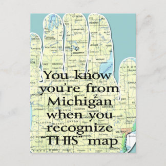 You Know You're From Michigan When You Recognize Postcard