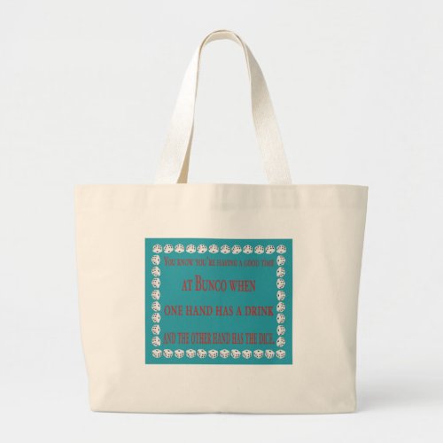 you know youre having a good time large tote bag