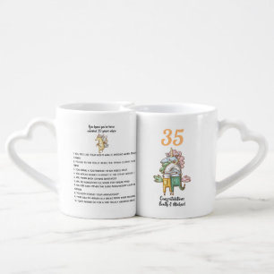 You Know You've Been Married 35yrs When - FUNNY Coffee Mug Set