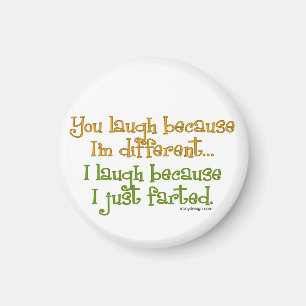 You Laugh Because I'm Different, I Laugh Because I Magnet