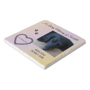 You Left Too Soon - Pet Memorial Photo Tribute Trivet