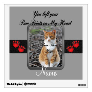 Paw Print Wall Decals Stickers Zazzle