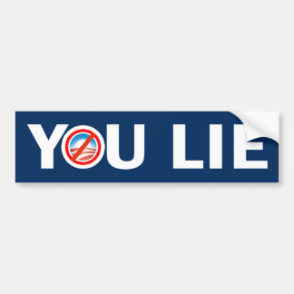 YOU LIE Anti Obama Bumper Sticker