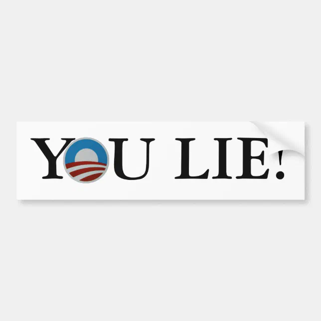 You Lie! Bumper Sticker | Zazzle