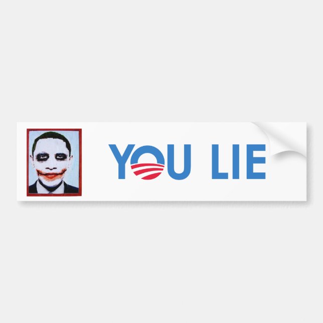 You Lie bumper sticker blue (Front)
