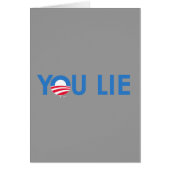 You Lie bumper sticker blue (Front)