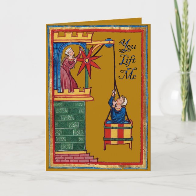 You Lift Me Holiday Card (Front)