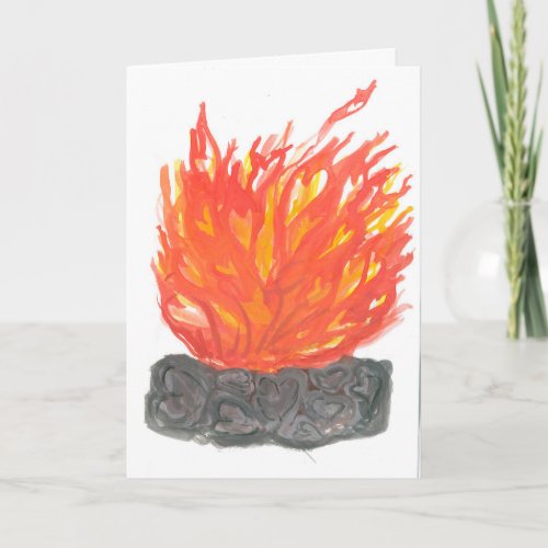 You light my campfire thank you card