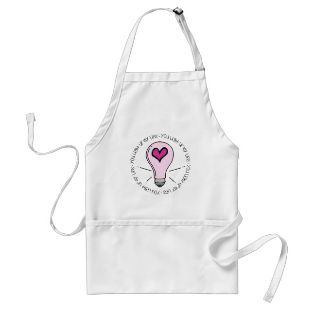 You Light Up My Life Adult Apron (Front)