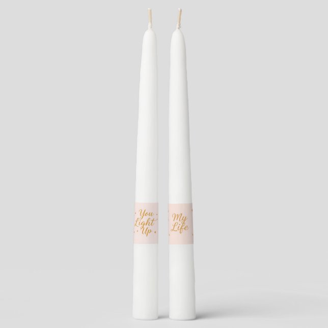 You Light Up My Life: Edition 2 Taper Candle (Front)
