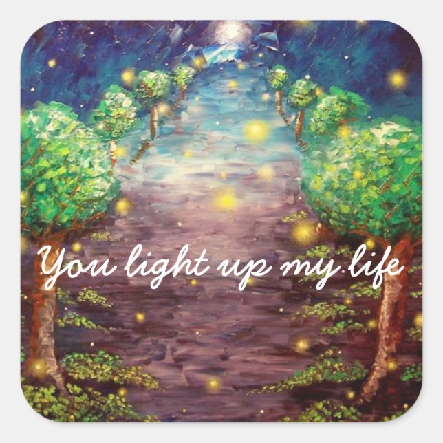 You Light Up My Life Firefly Sticker (Front)