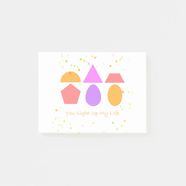 YOU LIGHT UP MY LIFE POST-IT NOTES (Front)