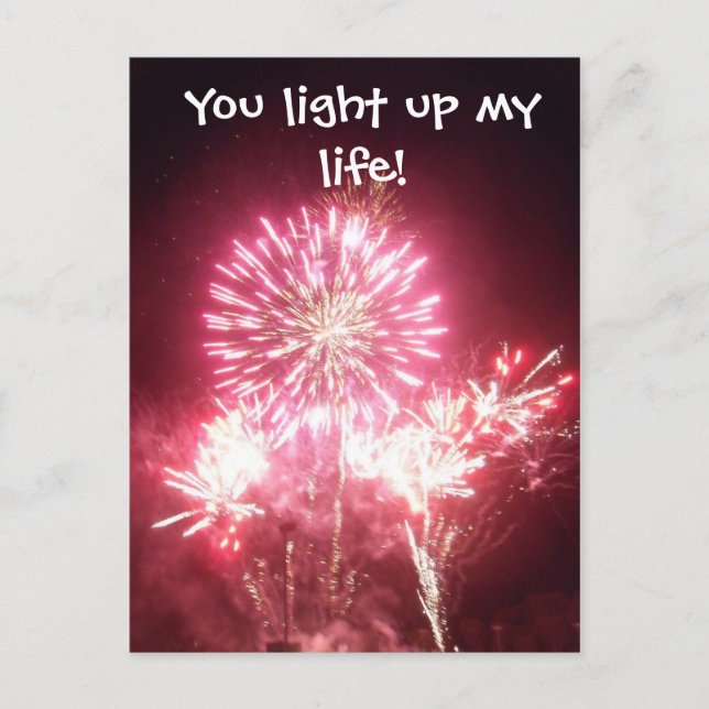 You light up my life! postcard (Front)