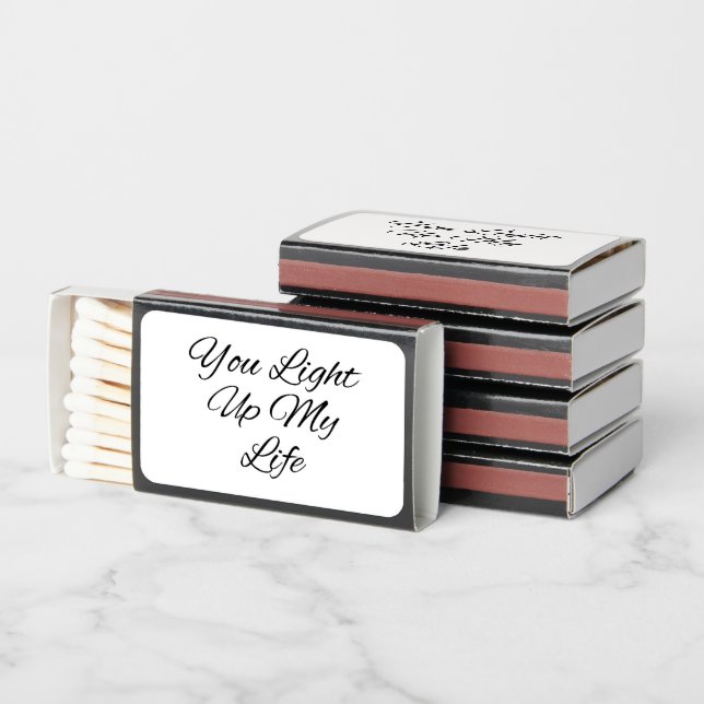 You Light Up My Life Pun Matchboxes (Stacked)