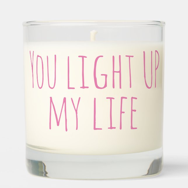 You Light Up My Life Scented Jar Candle (Front)