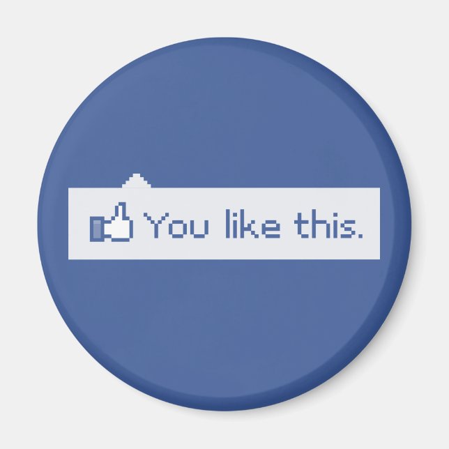 You Like This Funny Facebook Magnet (Front)