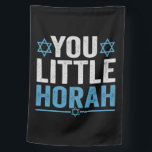 You Little Horah Hanukkah Funny Jewish Saying Gift House Flag<br><div class="desc">chanukah, menorah, hanukkah, dreidel, jewish, Chrismukkah, holiday, horah, christmas, </div>
