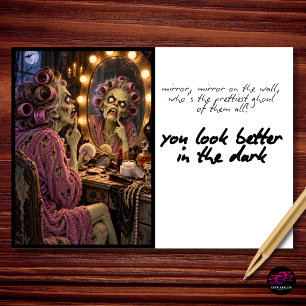 You Look Better in the Dark Funny Halloween Holiday Card