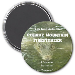 You look delicious Cherry Mountain Firefighter Magnet