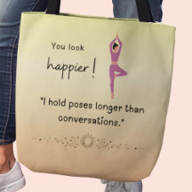 You look happier! Funny yoga