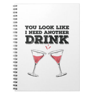 You Look Like I Need Another Drink Flirty Humor Notebook