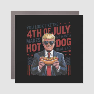 You Look Like The 4th July Makes Me Want A Hot Dog Car Magnet