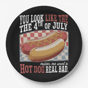 You Look Like The 4th Of July Funny Quote and Cute Paper Plates