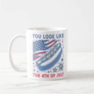 You Look Like The 4th Of July Hot Dog Viral Sloth Coffee Mug