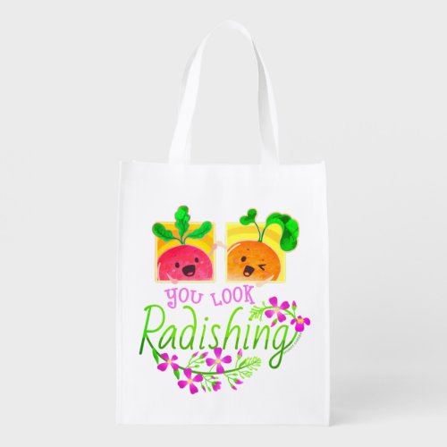 You Look Radishing _ Punny Garden Grocery Bag