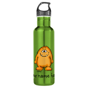 You look yummy - cute yellow monster by send2smile stainless steel water bottle