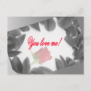 You love me! - postcards