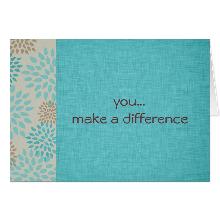 You Make a Difference Cards