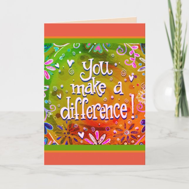 ‘You Make a Difference’ Inspirivity Card (Front)
