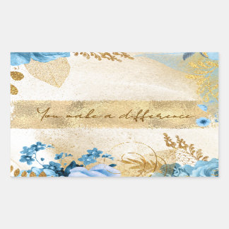 You Make a Difference  Rectangular Sticker