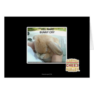 You make bunny cry cards