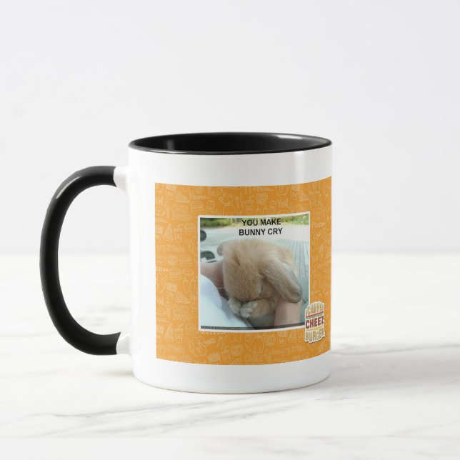 You make bunny cry mug (Left)