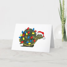 You Make Christmas Brighter! Turtle Christmas Card