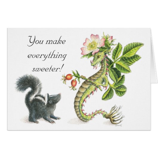 'You Make Everything Sweeter' card (Front Horizontal)
