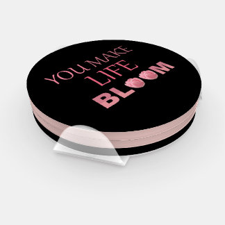 You Make Life Bloom Floral Gift for Her Coaster Set
