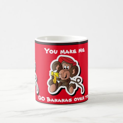 You Make Me Go Bananas Valentine Coffee Mug