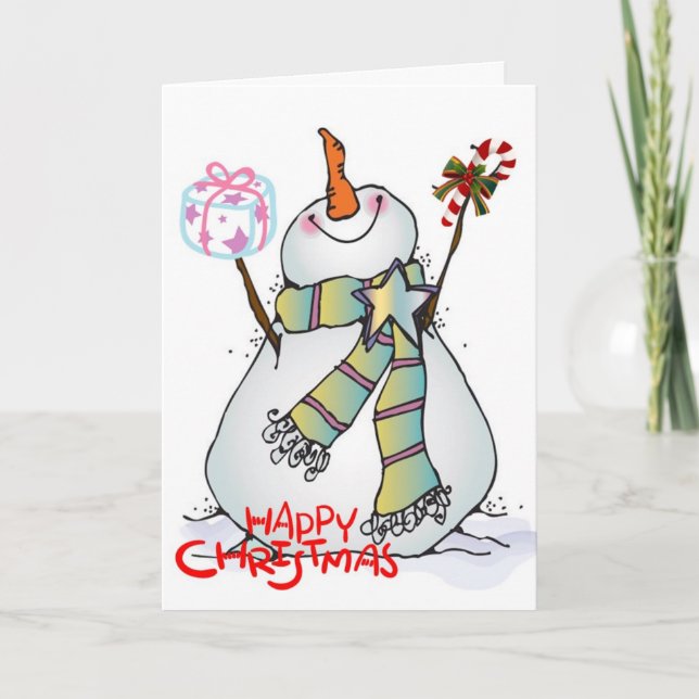 YOU MAKE ME ****HAPPY EVERY DAY**** CHRISTMAS JOY HOLIDAY CARD (Front)