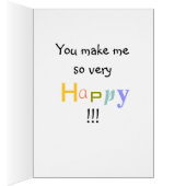 You Make Me Happy - Greeting card (Inside (Right))