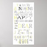 You Make Me Happy Poster at Zazzle