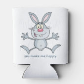 You Make Me Hoppy Bunny Rabbit Can Cooler (Back)