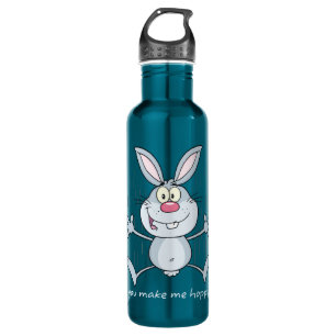 You Make Me Hoppy Bunny Rabbit Water Bottle