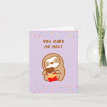 You Make Me Melt Chocolate Sloth